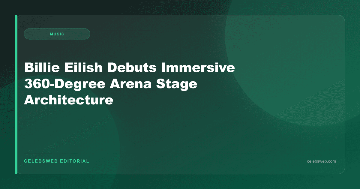 Billie Eilish Debuts Immersive 360-Degree Arena Stage Architecture