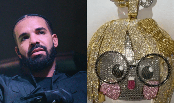 Drake pays tribute to his alter ego Anita Max Wynn with sparkly chains (Video)