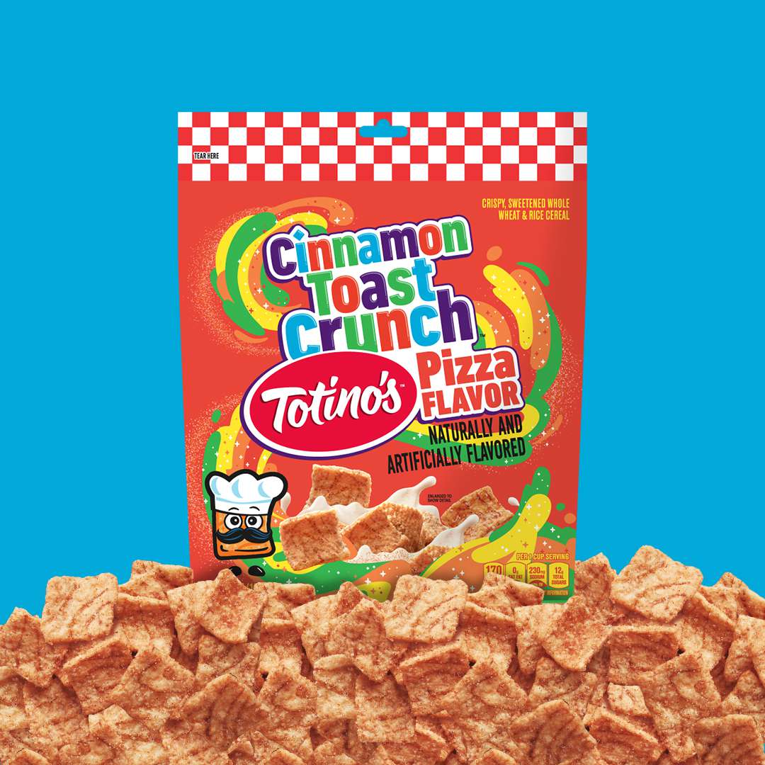 Smash or pass? Cinnamon Toast Crunch and Totino launch limited-edition pizza-flavored cereal