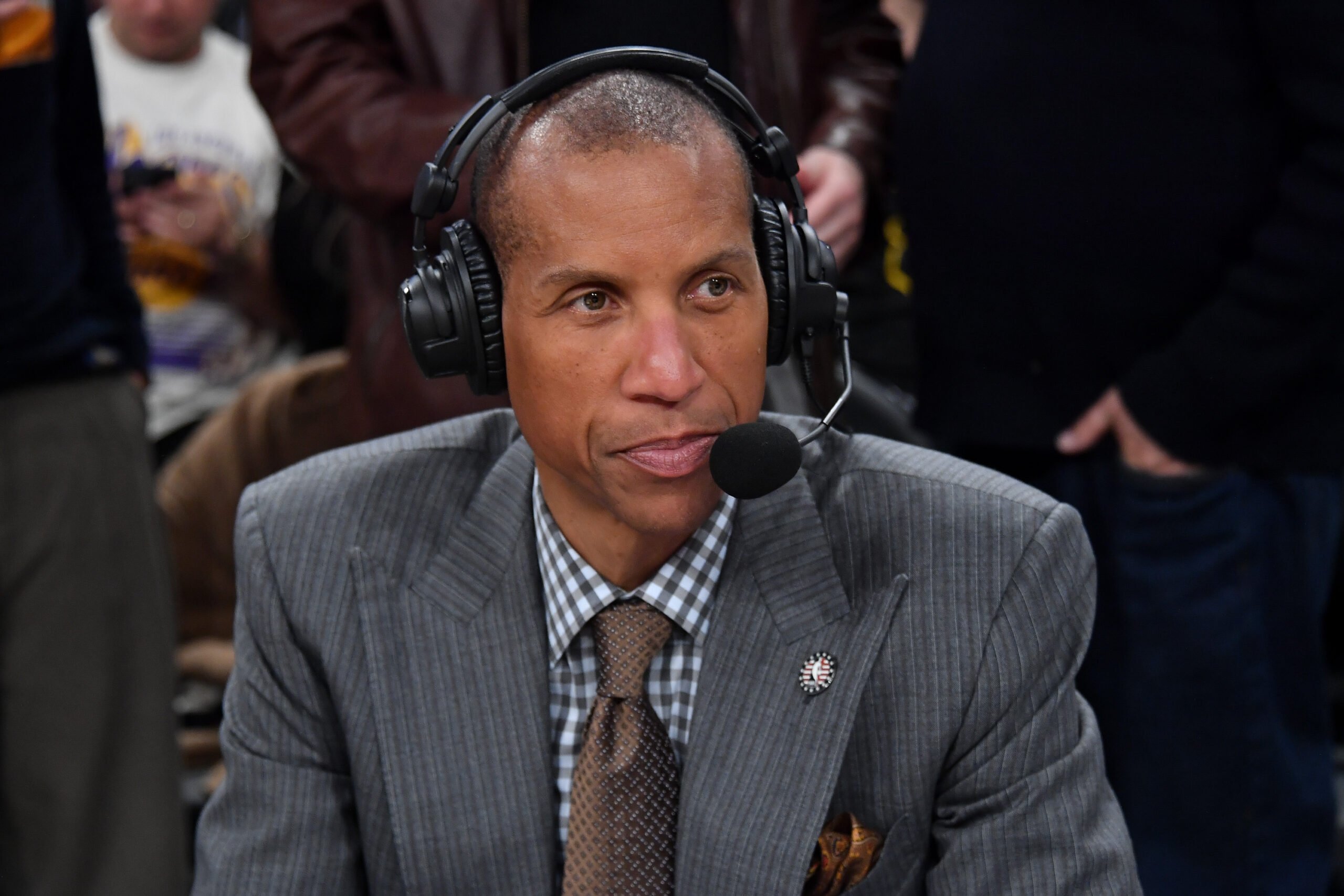 Reggie Miller joined the NBC NBA broadcast team