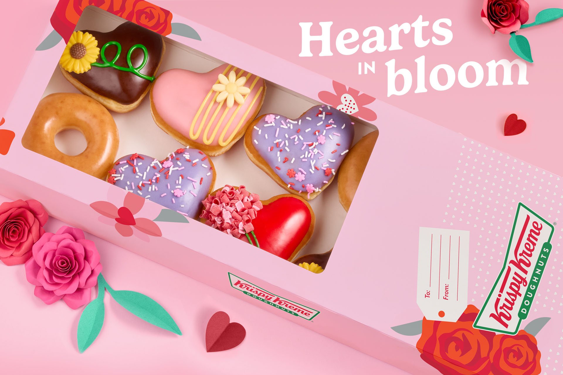 Krispy Kreme's new Valentine's Day series has turned donuts into bouquets