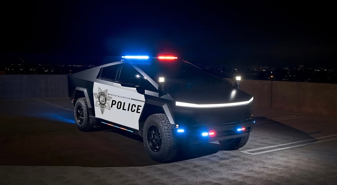 Elon's gift? Las Vegas police donate bulletproof Tesla Cyborg fleet from mysterious donors