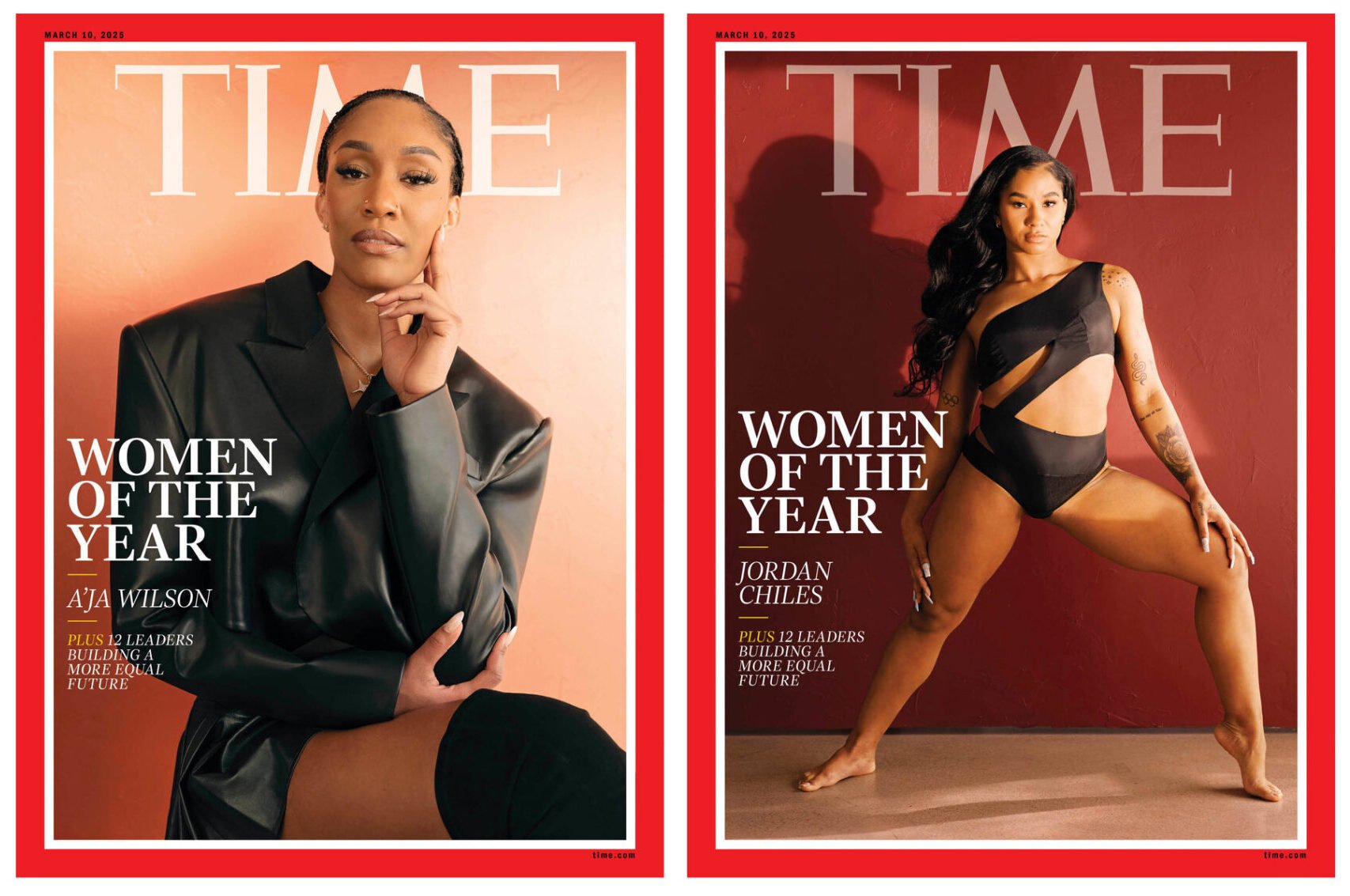 A'ja Wilson and Jordan Chiles receive Women of the Year Honors