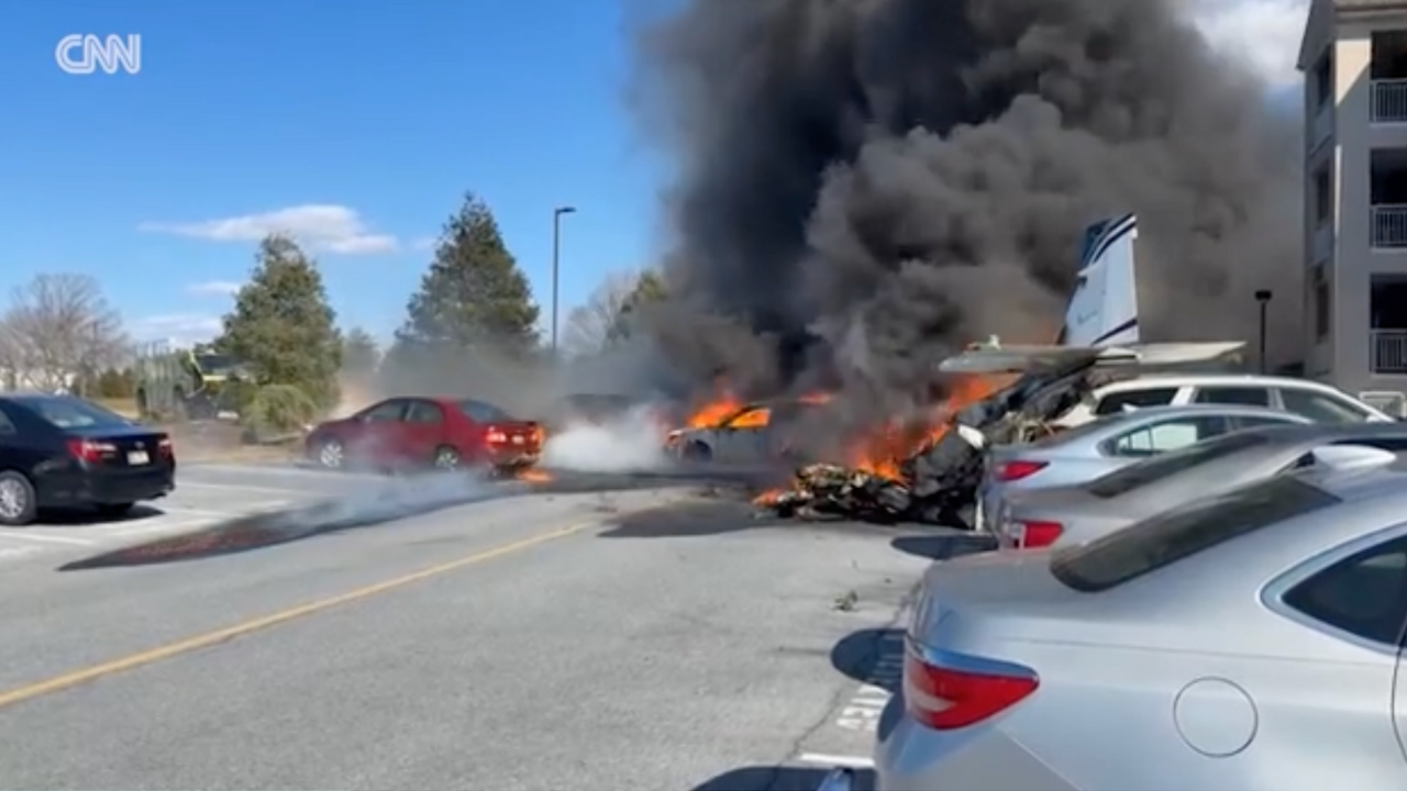 Small plane crashes into Pennsylvania's retirement community parking lot, injuring five people