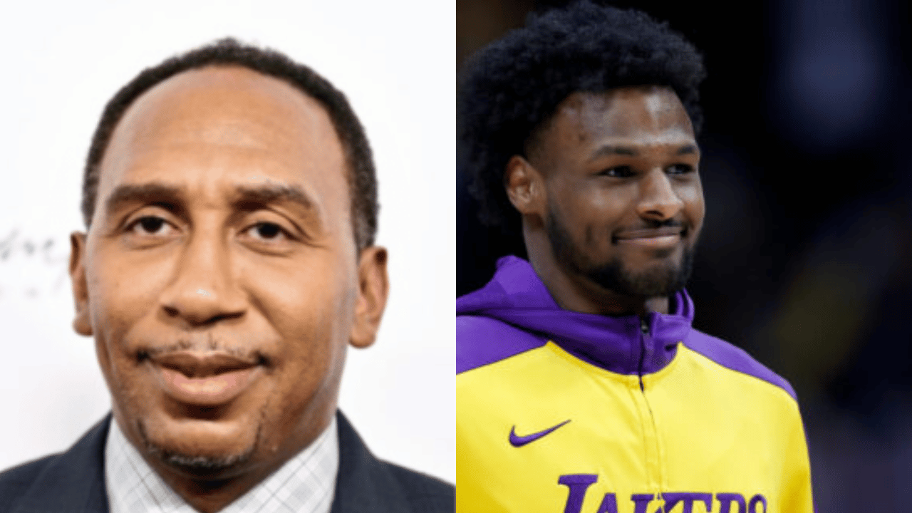 Finally a fan? Stephen A. Smith says Bronny James is impressed with the Bucks' performance